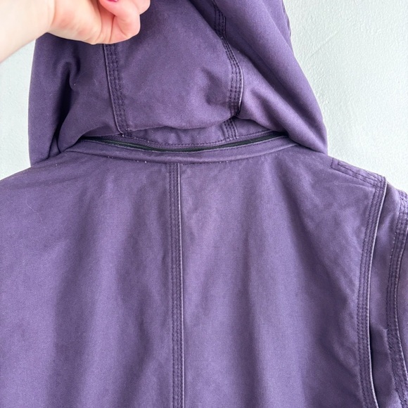 Noble Equestrian Stable Ready Purple Canvas Jacket Sz L - Picture 14 of 16